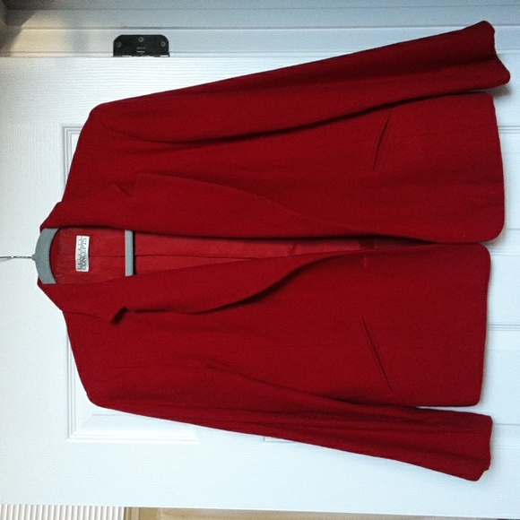 RED BLAZER Medium Weight Short WINTER - Picture 6 of 7